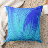 Abstracte Blue Enchanted Garden Kussen (Deken)