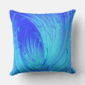 Abstracte Blue Enchanted Garden Kussen (Achterkant)