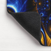 Abstracte Blue Fractal Sky Muismat (Hoek)