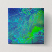 ABSTRACTE BLUE GREEN OPAL FOTO VIERKANTE BUTTON 5,1 CM (Voorkant)