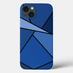 Abstracte Blue Polygons Batterij Hoesje