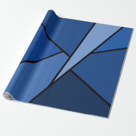 Abstracte Blue Polygons geschenkverpakking Cadeaupapier
