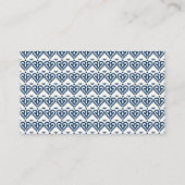 Abstracte Blue Simple Professional-taaltaal Visitekaartje (Achterkant)