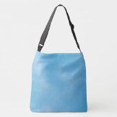 Abstracte Blue Sky Gradient Crossbody Tas (Achterkant)