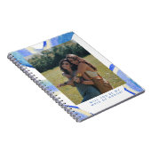 Abstracte Blue Swirl Foto gemaakt van het Honor-vo Notitieboek (Rechterzijde)