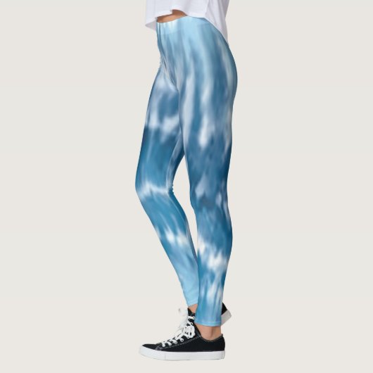 Abstracte Blue Tie Dye Leggings (Links)