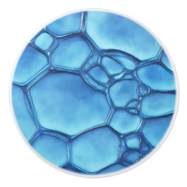 Abstracte Blue Water Bubble Water Inspiration Aqua Keramische Knop