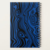 Abstracte Blue Waves Planner - Kies kleur (Achterkant)