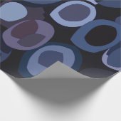 Abstracte Blueberry-verjaardag Cadeaupapier (Hoek)