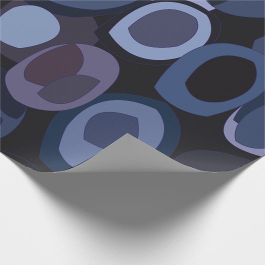 Abstracte Blueberry-verjaardag Cadeaupapier (Hoek)