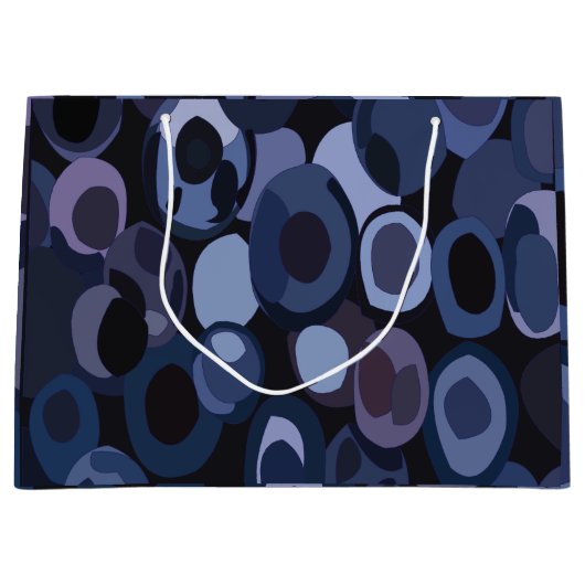 Abstracte Blueberry-verjaardag Groot Cadeauzakje (Voorkant)