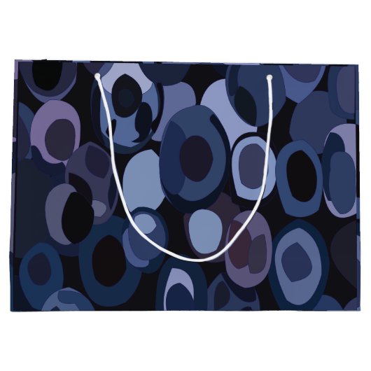 Abstracte Blueberry-verjaardag Groot Cadeauzakje (Achterkant)