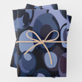 Abstracte Blueberry-verjaardag Inpakpapier Vel (In situ)