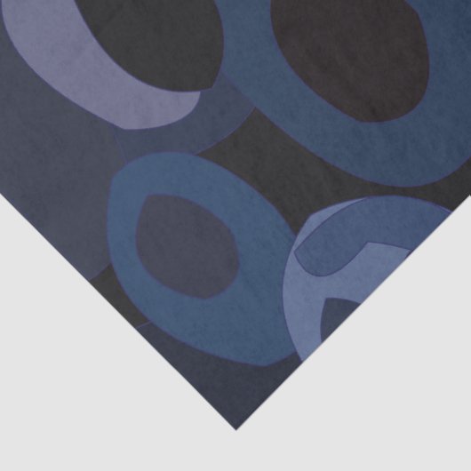 Abstracte Blueberry-verjaardag Tissuepapier (Detail)