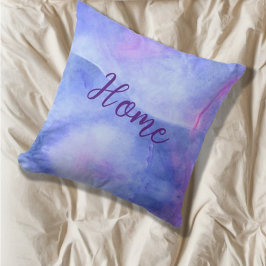 Abstracte blues, etherische kleurenblends kussen