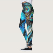 Abstracte blues Leggings (Links)