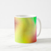 abstracte blur achtergrond. multicolored grafische koffiemok (Voorkant rechts)