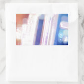 Abstracte Blurry City Lights Rechthoekige Sticker (Tas)