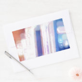 Abstracte Blurry City Lights Rechthoekige Sticker (Envelop)