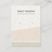 ABSTRACTE BLUSH CERAMIC WAVES EARING DISPLAY LOGO VISITEKAARTJE (Voorkant)
