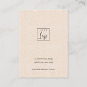 ABSTRACTE BLUSH CERAMIC WAVES EARING DISPLAY LOGO VISITEKAARTJE (Achterkant)