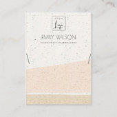 ABSTRACTE BLUSH CERAMIC WAVES KETTING DISPLAY LOGO VISITEKAARTJE (Voorkant)