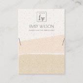 ABSTRACTE BLUSH CERAMIC WAVES KETTING DISPLAY LOGO VISITEKAARTJE (Voorkant)