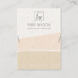 ABSTRACTE BLUSH CERAMIC WAVES KETTING DISPLAY LOGO VISITEKAARTJE