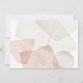 Abstracte Blush Modern Stationery Note Kaart Notitiekaartje (Achterkant)