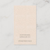 ABSTRACTE BLUSH PINK CERAMIC WAVES EARING DISPLAY VISITEKAARTJE (Achterkant)