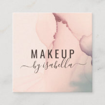 Abstracte Blush Pink Makeup Artist Square Business