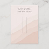 Abstracte Blush roze golven Hairclips Pin display Visitekaartje (Voorkant)