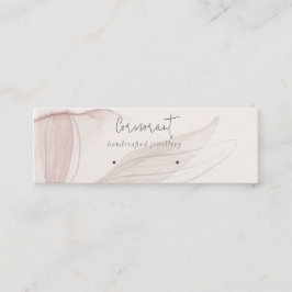 Abstracte blush Waterverf afvalhouder Mini Visitekaartje