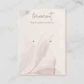 Abstracte blush Waterverf afvalhouder Visitekaartje (Voorkant)