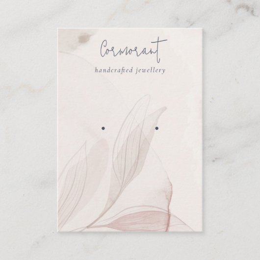 Abstracte blush Waterverf afvalhouder Visitekaartje (Voorkant)