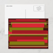 Abstracte boeken briefkaart (Voorkant / Achterkant)