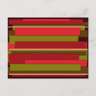 Abstracte boeken briefkaart