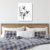 Abstracte Boeklezer Canvas Afdruk (Insitu (Slaapkamer))