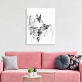 Abstracte Boeklezer Canvas Afdruk (Insitu (Woonkamer))