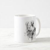 Abstracte Boeklezer Koffiemok (Voorkant rechts)