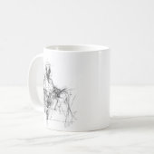 Abstracte Boeklezer Koffiemok (Voorkant links)