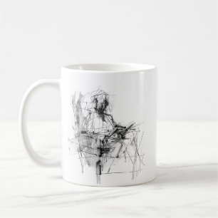 Abstracte Boeklezer Koffiemok