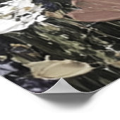 Abstracte Boerderij Landschap Neutrale Kunst Poster (Hoek)