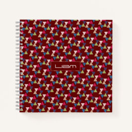 Abstracte bogungpatronen notitieboek