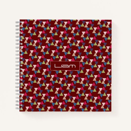 Abstracte bogungpatronen notitieboek (Voorkant)