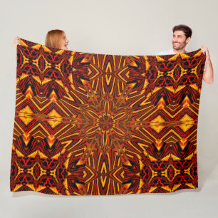 Abstracte Boheemse Cymbidium orchidee gezellig Fleece Deken