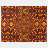 Abstracte Boheemse Cymbidium orchidee gezellig Fleece Deken (Voorkant (Horizontaal))