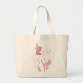 Abstracte Bohemen-damesillustratie, Earth Tones Grote Tote Bag (Voorkant)
