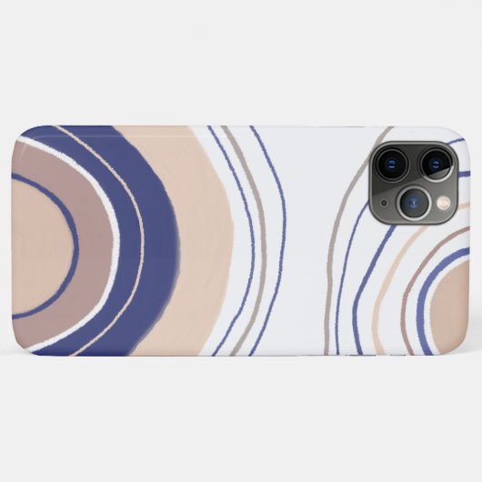 Abstracte Boho Arches - Blauw en beige Case-Mate iPhone Case (Achterkant (horizontaal))