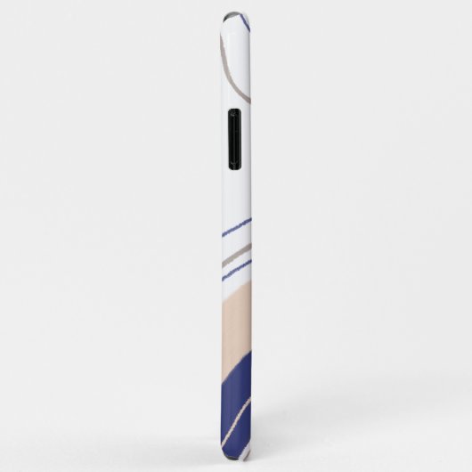 Abstracte Boho Arches - Blauw en beige Case-Mate iPhone Case (Achterkant/rechts)